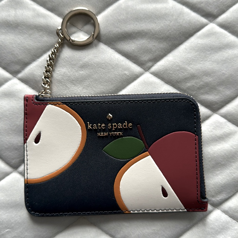 Kate Spade Honeycrisp Apple Medium Compartment Bifold Wallet